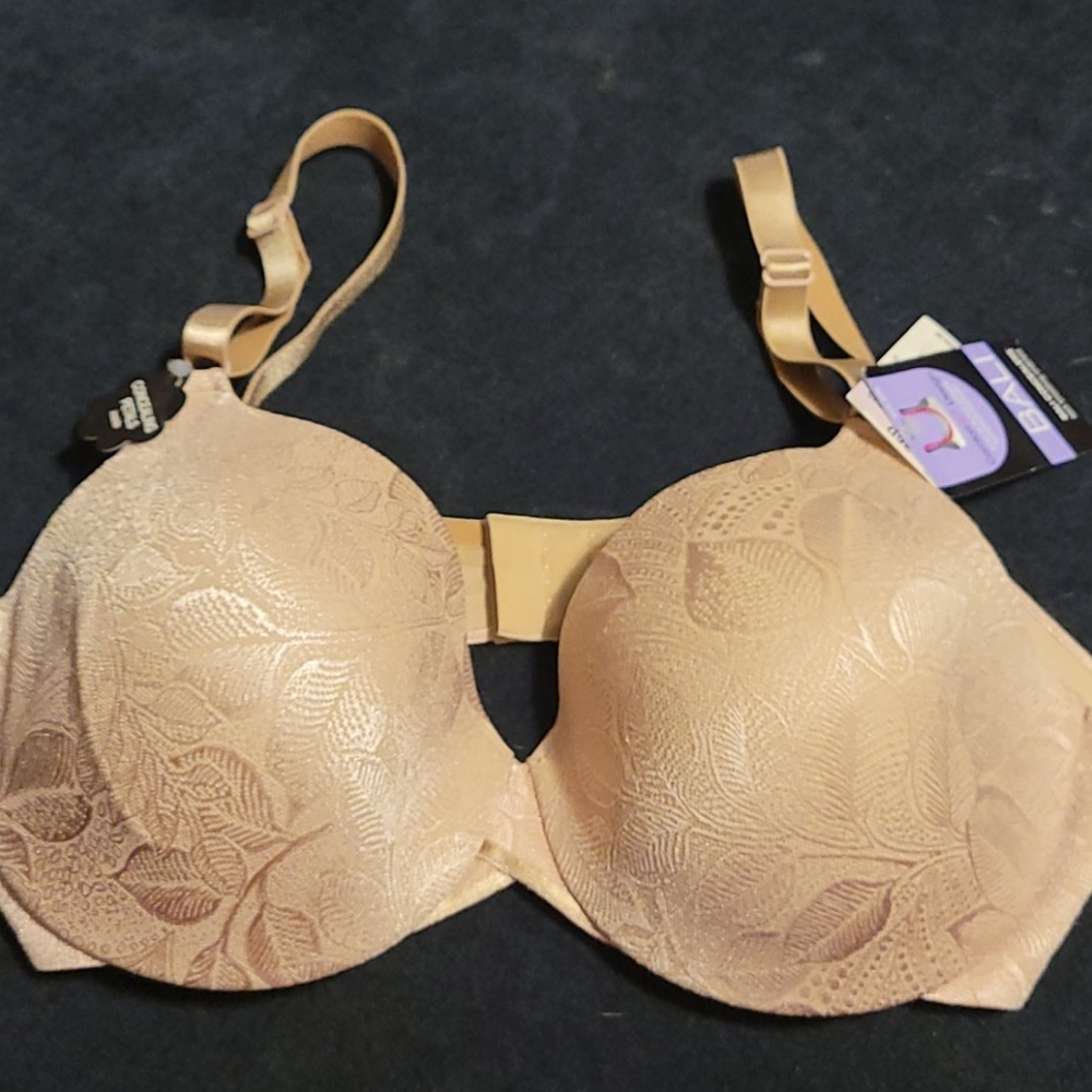 Bali Nude 36D Back Smoothing Underwire Bra